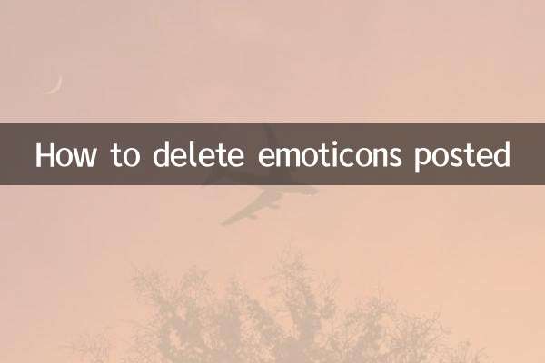 How to delete emoticons posted