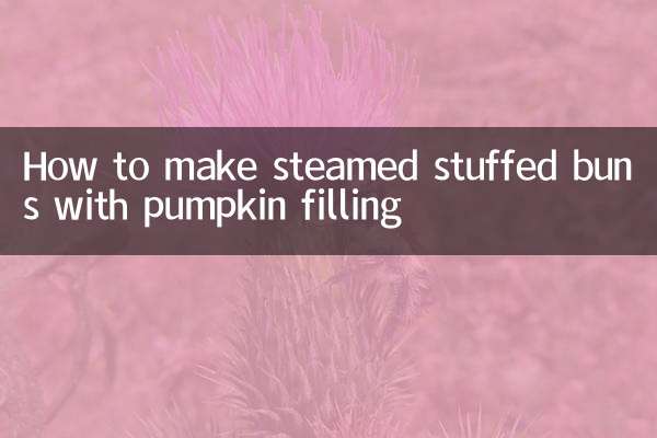 Cómo hacer bollos rellenos al vapor con relleno de calabaza