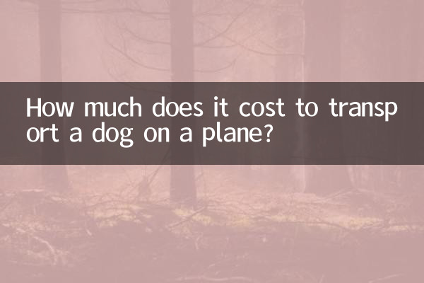 Quanto custa transportar um cachorro no avião?