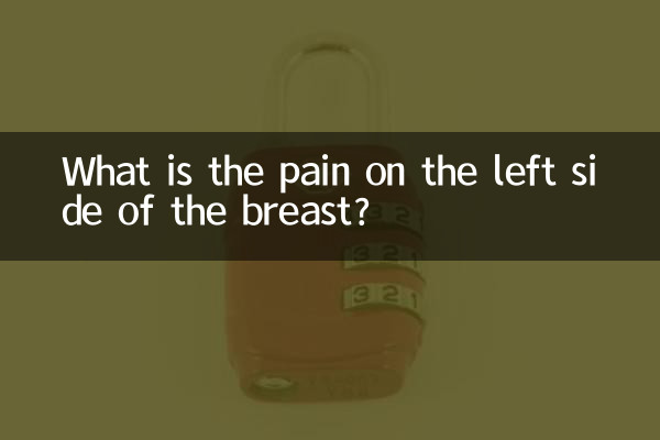 What is the pain on the left side of the breast?
