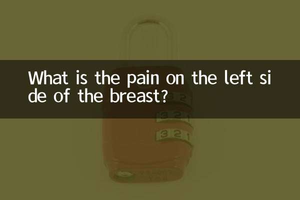 What is the pain on the left side of the breast?