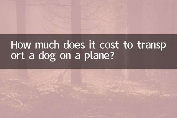 Quanto custa transportar um cachorro no avião?