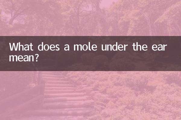 কানের নিচে তিল বলতে কী বোঝায়?