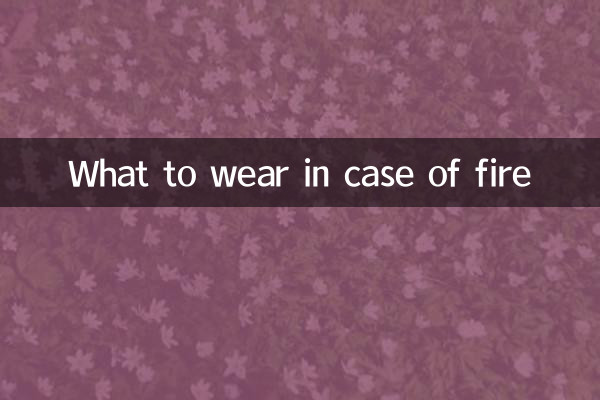 Cosa indossare in caso di incendio