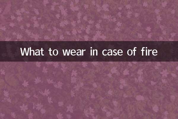 आग लगने की स्थिति में क्या पहनना चाहिए