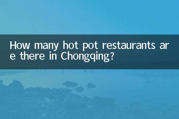 How many hot pot restaurants are there in Chongqing?