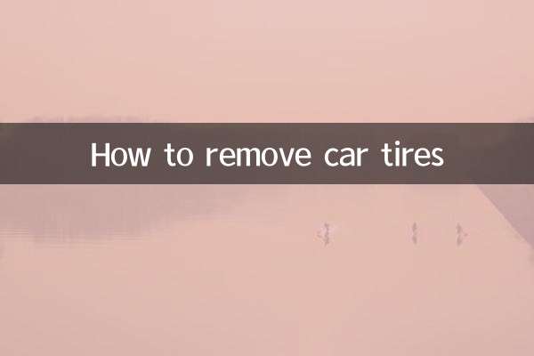 Comment enlever les pneus d'une voiture