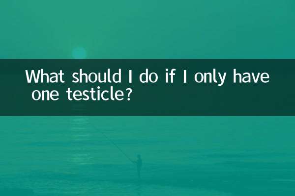 睾丸が 1 つしかない場合はどうすればよいですか?