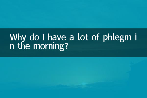 Perché ho tanto catarro al mattino?