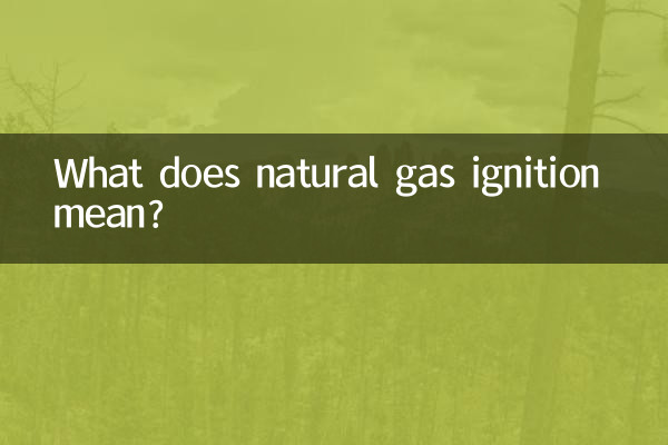 O que significa ignição a gás natural?