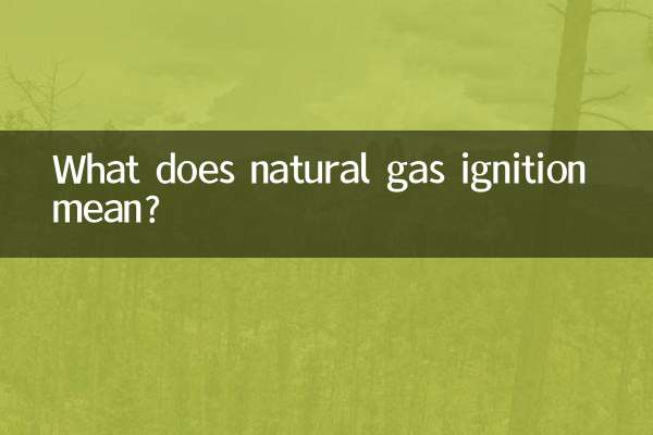 O que significa ignição a gás natural?