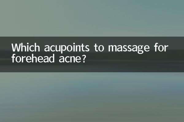 Quels points d'acupuncture masser pour l'acné du front ?