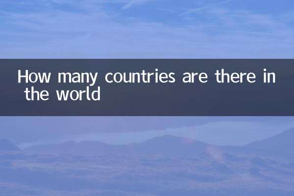 Quanti paesi ci sono nel mondo