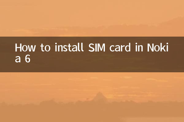 Come installare la scheda SIM sul Nokia 6