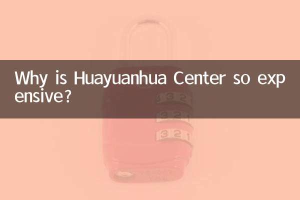 Why is Huayuanhua Center so expensive?