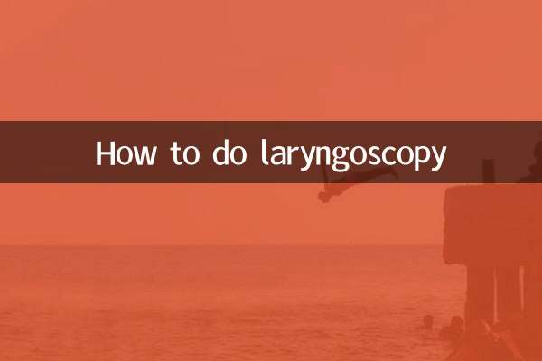 How to do laryngoscopy