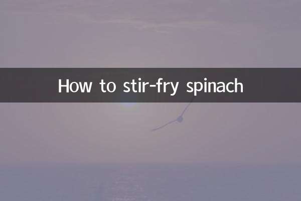 Wie man Spinat rührt