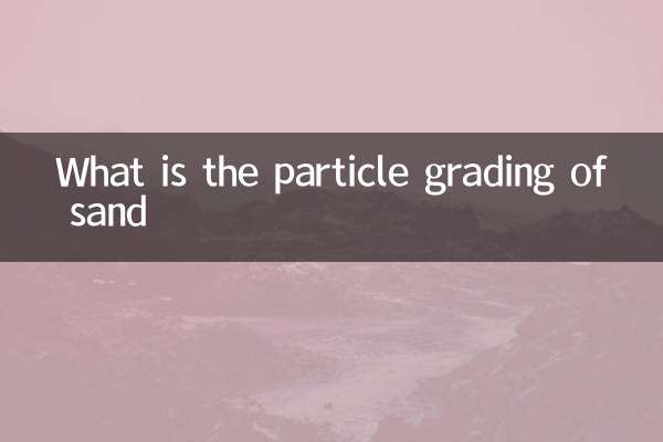 Quel est le classement des particules de sable