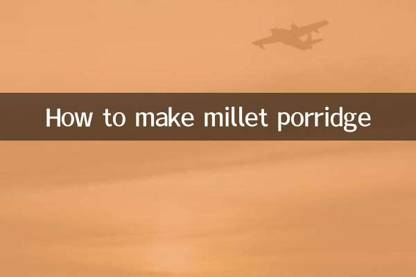 How to make millet porridge
