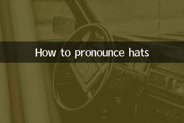 Cómo pronunciar sombreros
