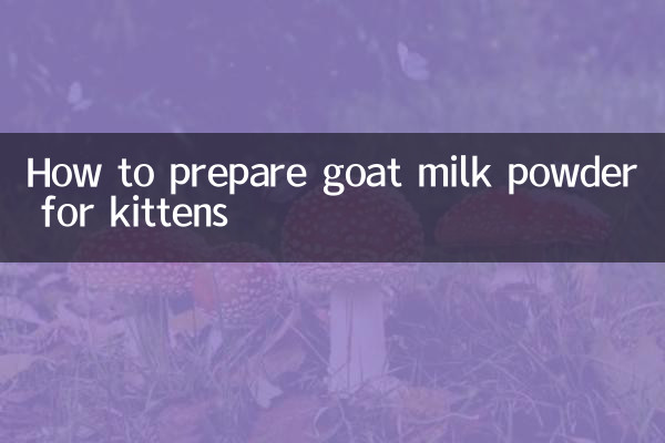 Cómo preparar leche de cabra en polvo para gatitos