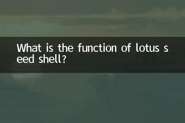 Quelle est la fonction de la coquille de la graine de lotus ?