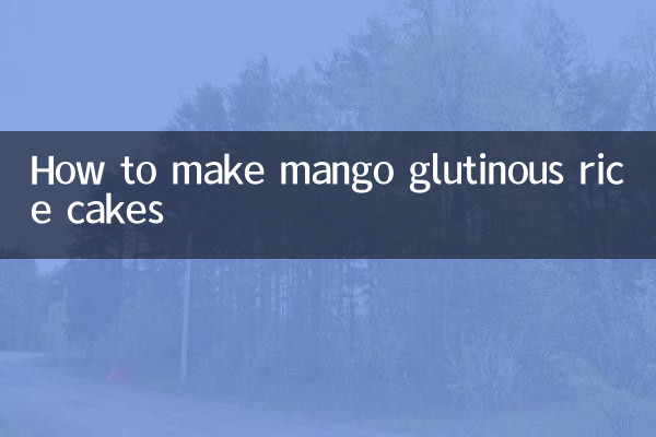Wie man Klebreiskuchen mit Mango macht