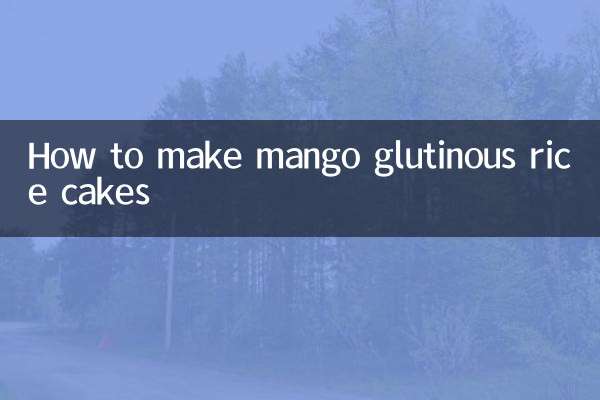 Wie man Klebreiskuchen mit Mango macht