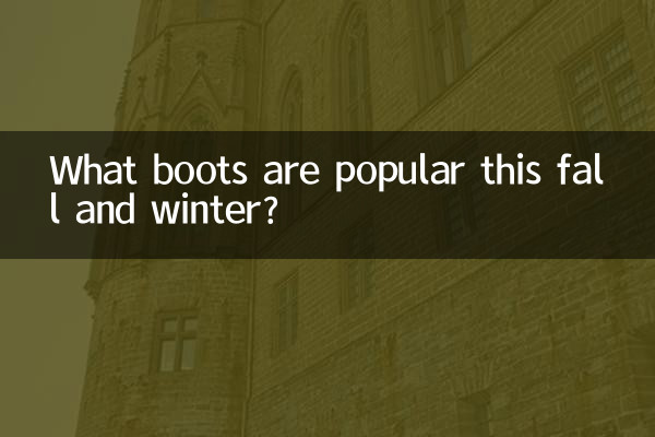 ¿Qué botas son populares este otoño e invierno?