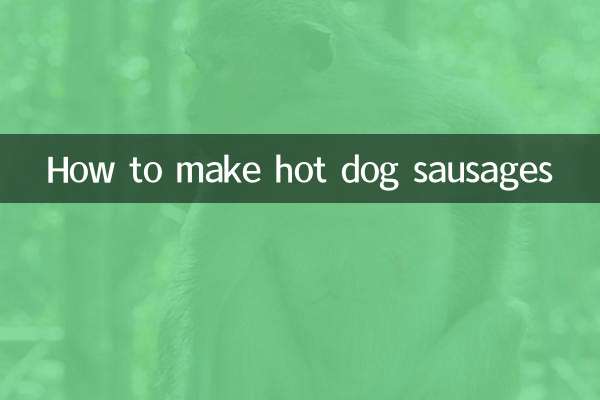 हॉट डॉग सॉसेज कैसे बनाएं
