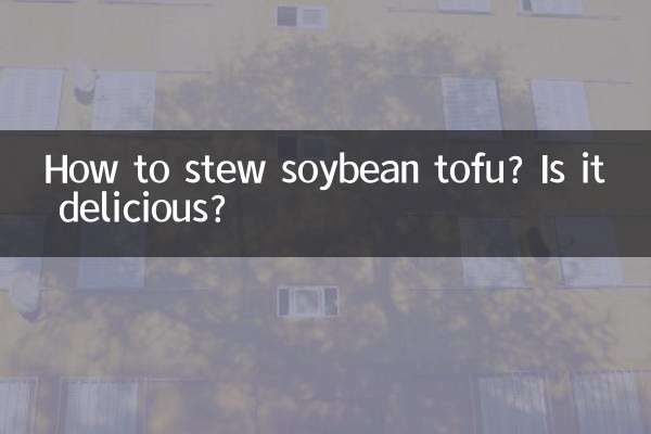 Wie schmort man Sojatofu? Ist es lecker?