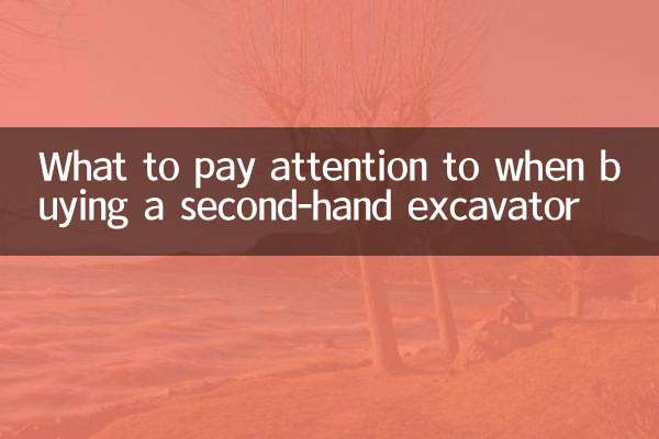 دوسرے ہاتھ کی کھدائی کرنے والے کو خریدتے وقت کس چیز پر توجہ دی جائے