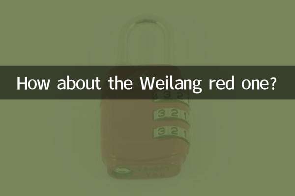 Wie wäre es mit dem roten Weilang?