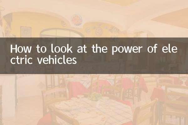 इलेक्ट्रिक वाहनों की शक्ति को कैसे देखें?