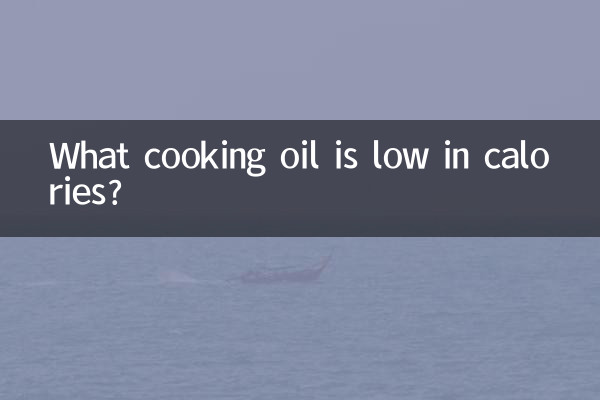 What cooking oil is low in calories?