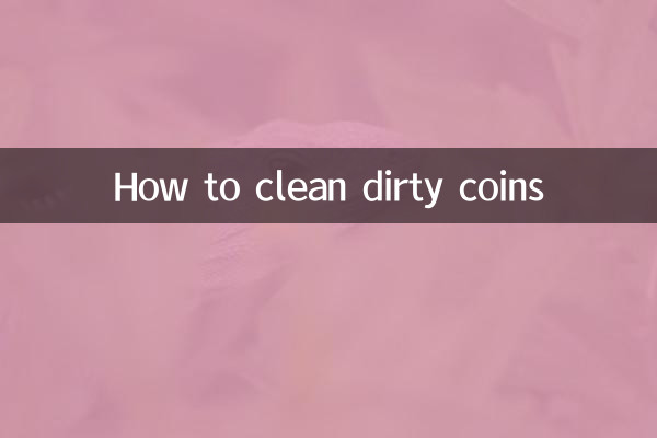 Como limpar moedas sujas