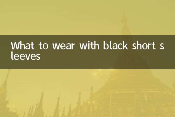 黒の半袖で何を着るべきか