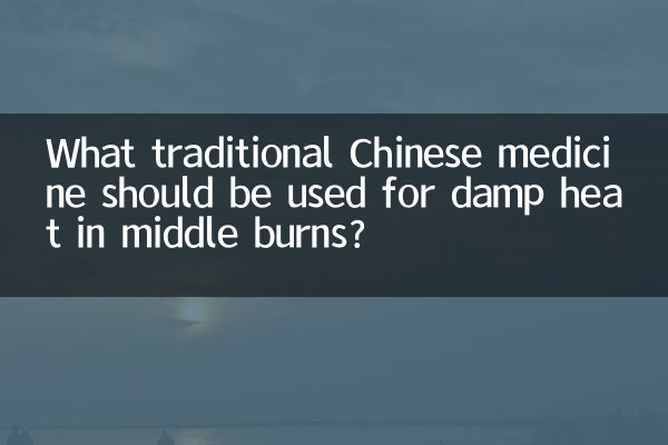 Какие средства традиционной китайской медицины следует использовать при влажном жаре при ожогах средней степени тяжести?
