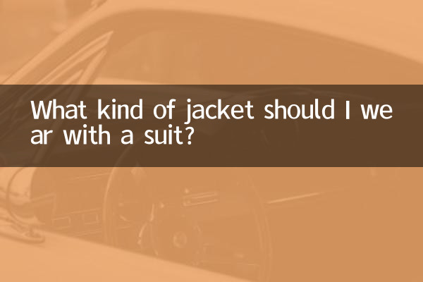 Quel type de veste dois-je porter avec un costume ?