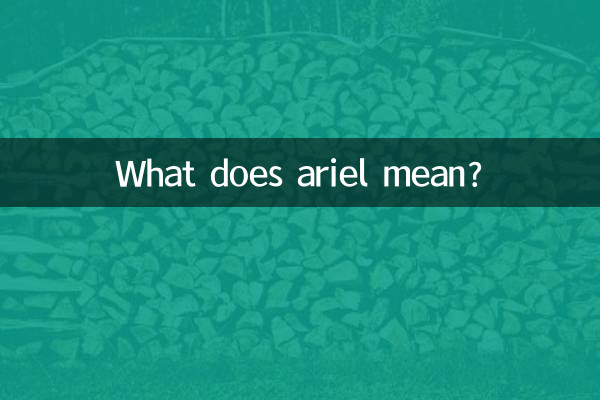 아리엘은 무슨 뜻인가요?