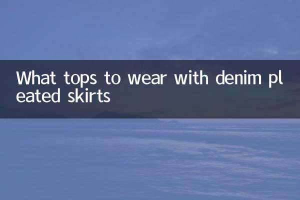 Welche Oberteile man zu Jeans-Faltenröcken trägt