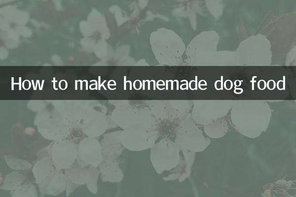 Cómo hacer comida casera para perros