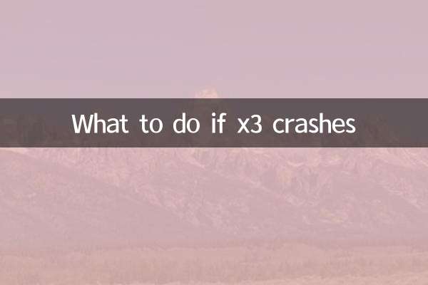 O que fazer se o x3 travar