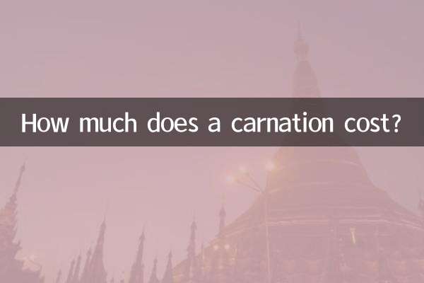 ¿Cuánto cuesta un clavel?