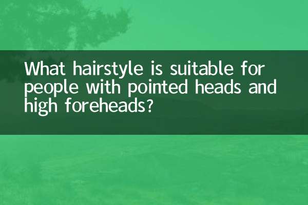 Quale acconciatura è adatta per le persone con la testa appuntita e la fronte alta?