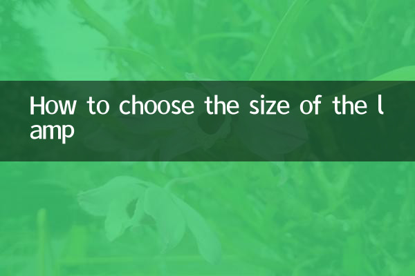 怎么选择灯的尺寸