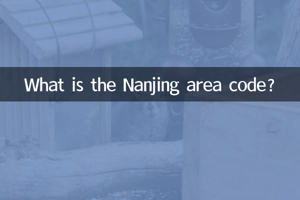 What is the Nanjing area code?