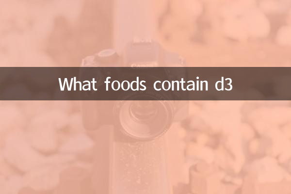 Welche Lebensmittel enthalten d3