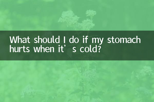 Was soll ich tun, wenn mein Magen bei Kälte schmerzt?
