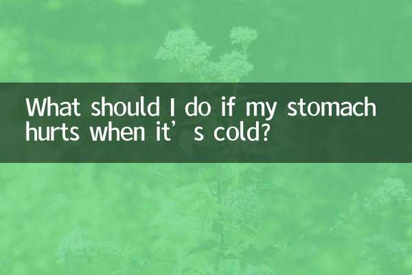 Was soll ich tun, wenn mein Magen bei Kälte schmerzt?